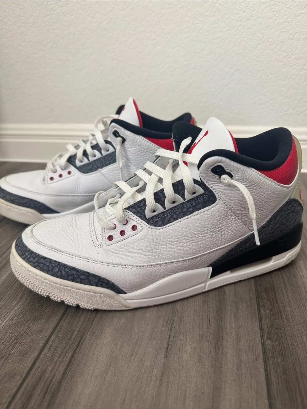 Air Jordan 3 Retro SE Fire Red Denim 2020 Men’s Size 13 CZ6431-100